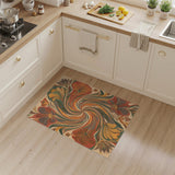 Swirling Floral Area Rug
