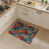 Red Violin Abstract Area Rug