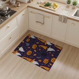 Halloween Gnomes Cats Pumpkins Pattern Rug