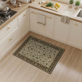 Ivory Persian Floral Vine Area Rug