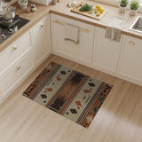 Southwestern Geometric Brown Tan Area Rug