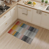 Multi-color and Patterns Vibrant Multi-Color Block Stripe Area Rug