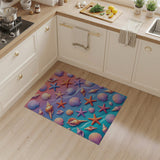 Vibrant Seashell and Starfish Coastal Rug