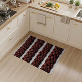 Red Braided Rope Area Rug