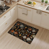 Orange Southwestern Tribal Pattern Area Rug