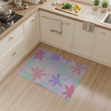 Pastel Multi-Color Abstract Floral Area Rug
