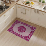 Ornate Pink Persian Mandala Area Rug