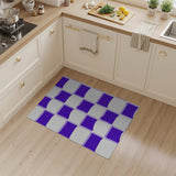 Purple Purple Fluid Waves Abstract Area Rug
