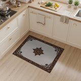 Traditional Persian Ornate Gold Medallion Beige Area Rug