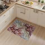 Ethereal Rose Fluid Abstract Area Rug