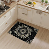 Ornate Gothic Starburst Area Rug