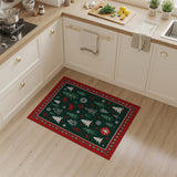 Festive Christmas Forest Area Rug