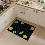 Cosmic Cartoon Planets Stars Area Rug