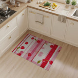 Cherry Stripe Tufted Area Rug