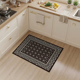 Traditional Persian Black White Traditional Persian Area Rug