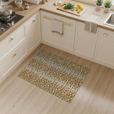 Orange Leopard Spot Area Rug