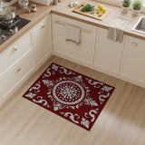 Red Opulent Red Persian Floral Medallion Rug