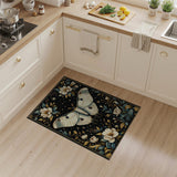 Luna Moth Magnolia Floral Rug