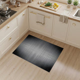 Black White Halftone Gradient Geometric Modern Area Rug