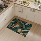 Playful Fox Bear Peekaboo Kids Rug