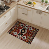 Southwestern Red Red Southwestern Geometric Area Rug