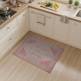 Traditional Persian Blush Pink Traditional Persian Area Rug