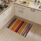 Multi-color and Patterns Stripe Vibrant Multi-Color Horizontal Stripe Area Rug