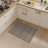 Beige and Neutral Geometric Modern Beige Tan Striped Woven Area Rug