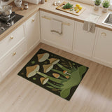 Whimsical Mushroom Cluster Boho Rug