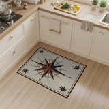 Nautical Compass Rose Area Rug