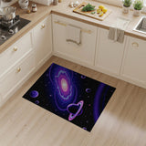 Cosmic Purple Galaxy Area Rug