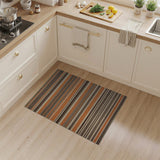 Bold Orange Striped Southwestern Rug