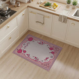 Whimsical Pink Pumpkin Harvest Rug
