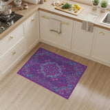 Purple Floral Vintage No. 14 Area Rug