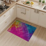 Vibrant Tie-Dye Rainbow Area Rug