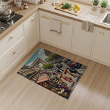 Vintage Paris Arc de Triomphe Cafe Street Rug