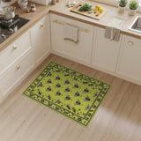 Sunny Yellow Bee Motif Area Rug