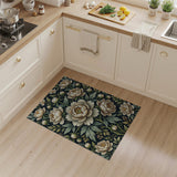 Ivory Peony Bouquet Area Rug
