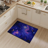 Vibrant Cosmic Nebula Space Area Rug