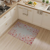 Blush Pink Cherry Blossom Floral Rug