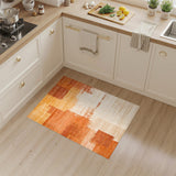 Abstract Orange Area Rug