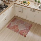 Pink Blush Pink Organic Abstract Area Rug