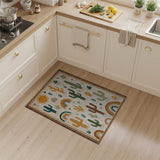 Southwestern Cactus Rainbow Desert Rug