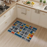 Multi-Color Geometric Block Area Rug