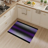 Purple Purple Gradient Stripe Area Rug
