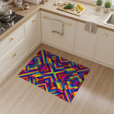 Vivid Multi-Color Geometric Area Rug
