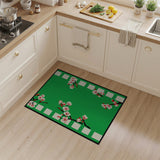Cherry Blossom Green Area Rug