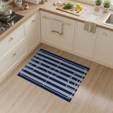 Soccer Field Striped Area Rug