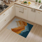 Layered Sunset Mountains Area Rug