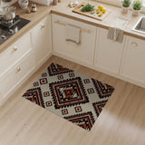 Southwestern Brown and Tan Terracotta Diamond Southwestern Area Rug